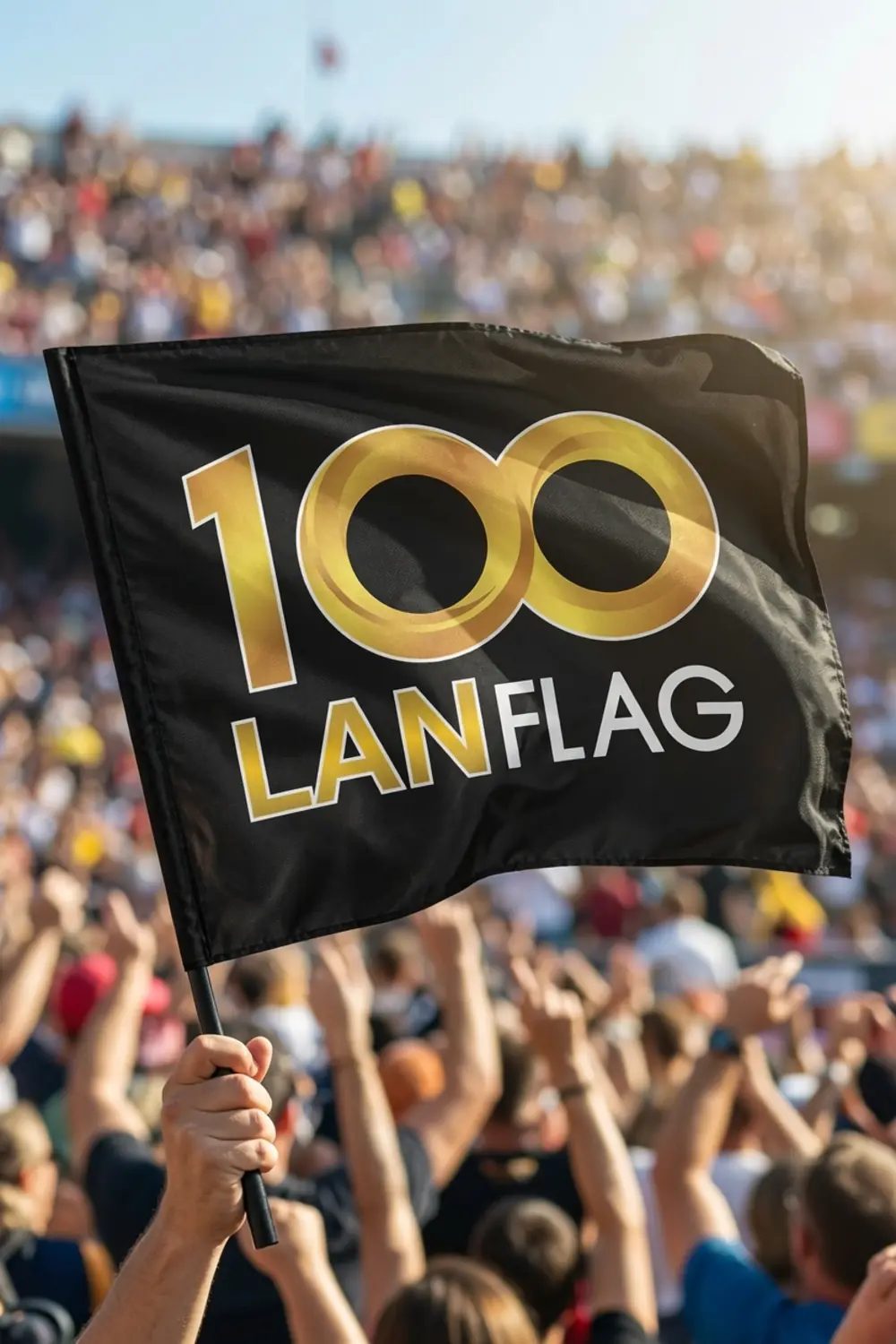 ธงโบก 100LANFLAG